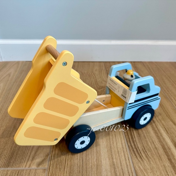 Hearth & Hand Magnolia Toy Construction Truck with Raccoon Peg Pal Dump Truck - Picture 11 of 14